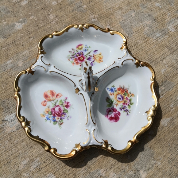 Vintage GDR Reichenbach Multiple Serving Tray w/Handle - Picture 4 of 7